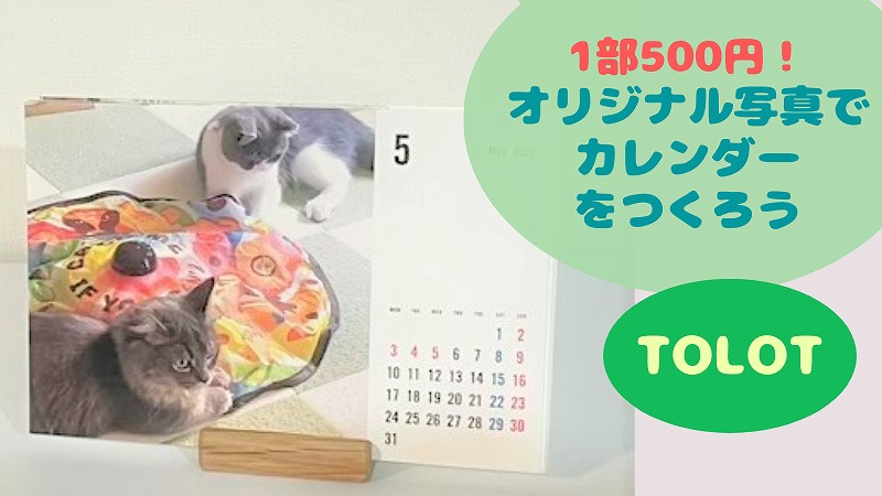 TOLOT口コミ｜1部500円！オリジナル写真でおしゃれカレンダー作り